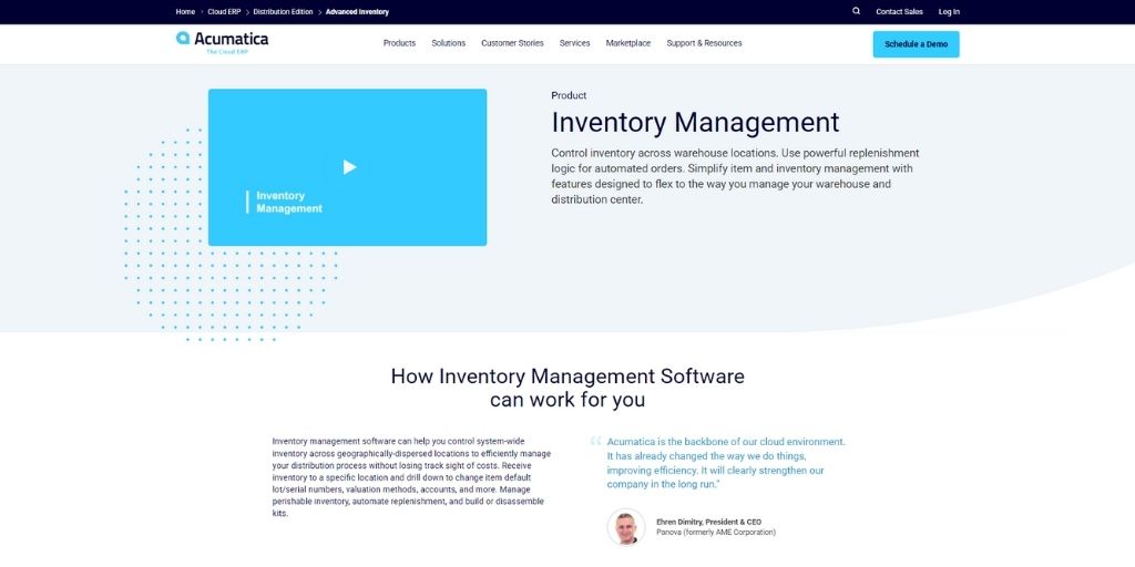 Acumatica - inventory management software