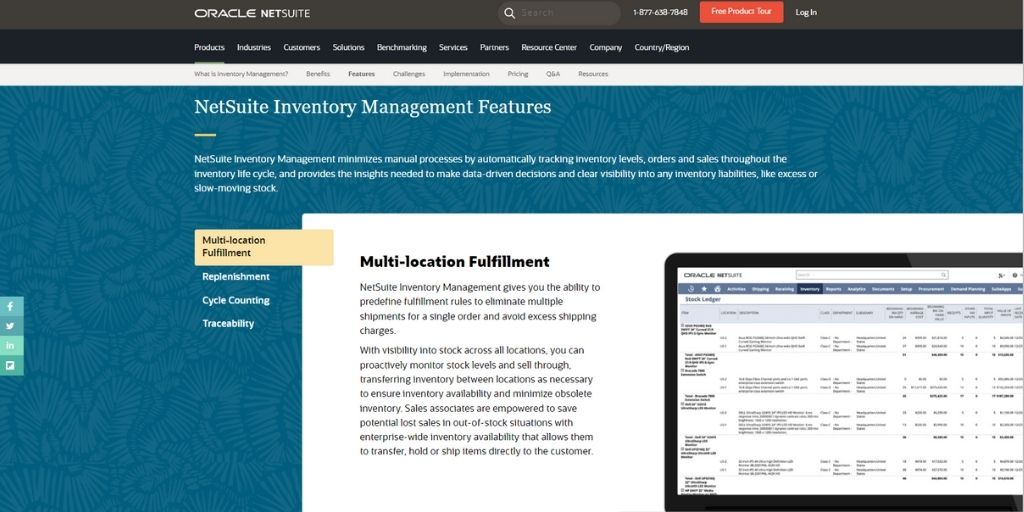 Oracle NETsuite- Inventory Management Software