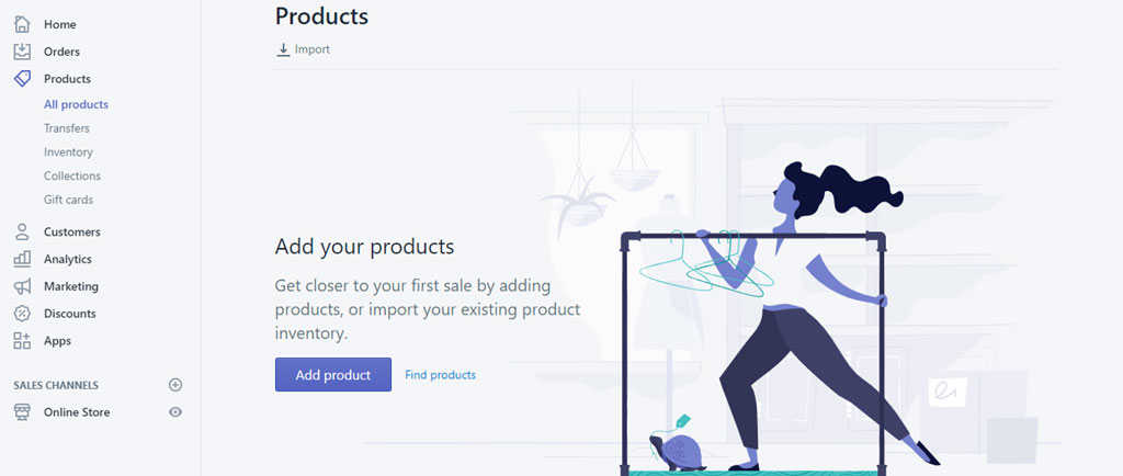 Add Product to sell on Shopify
