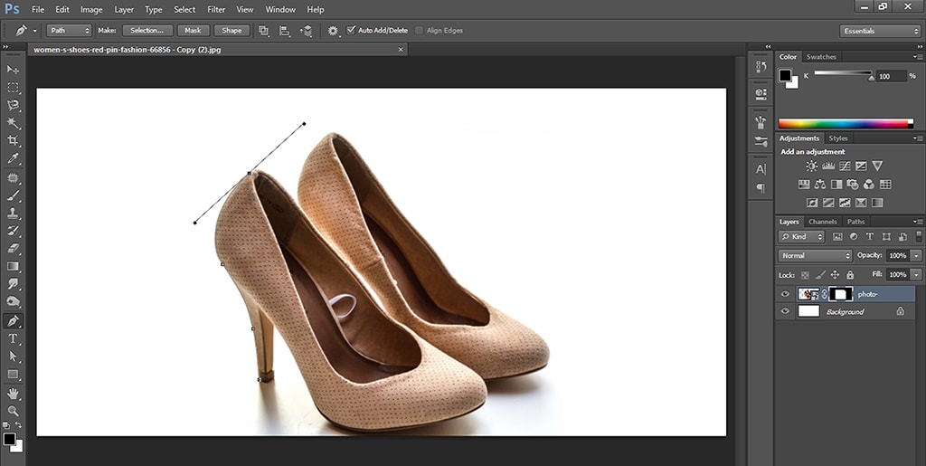 How to create clipping path