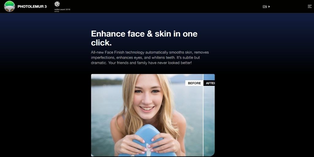 photolemur-3 AI photo editing tool